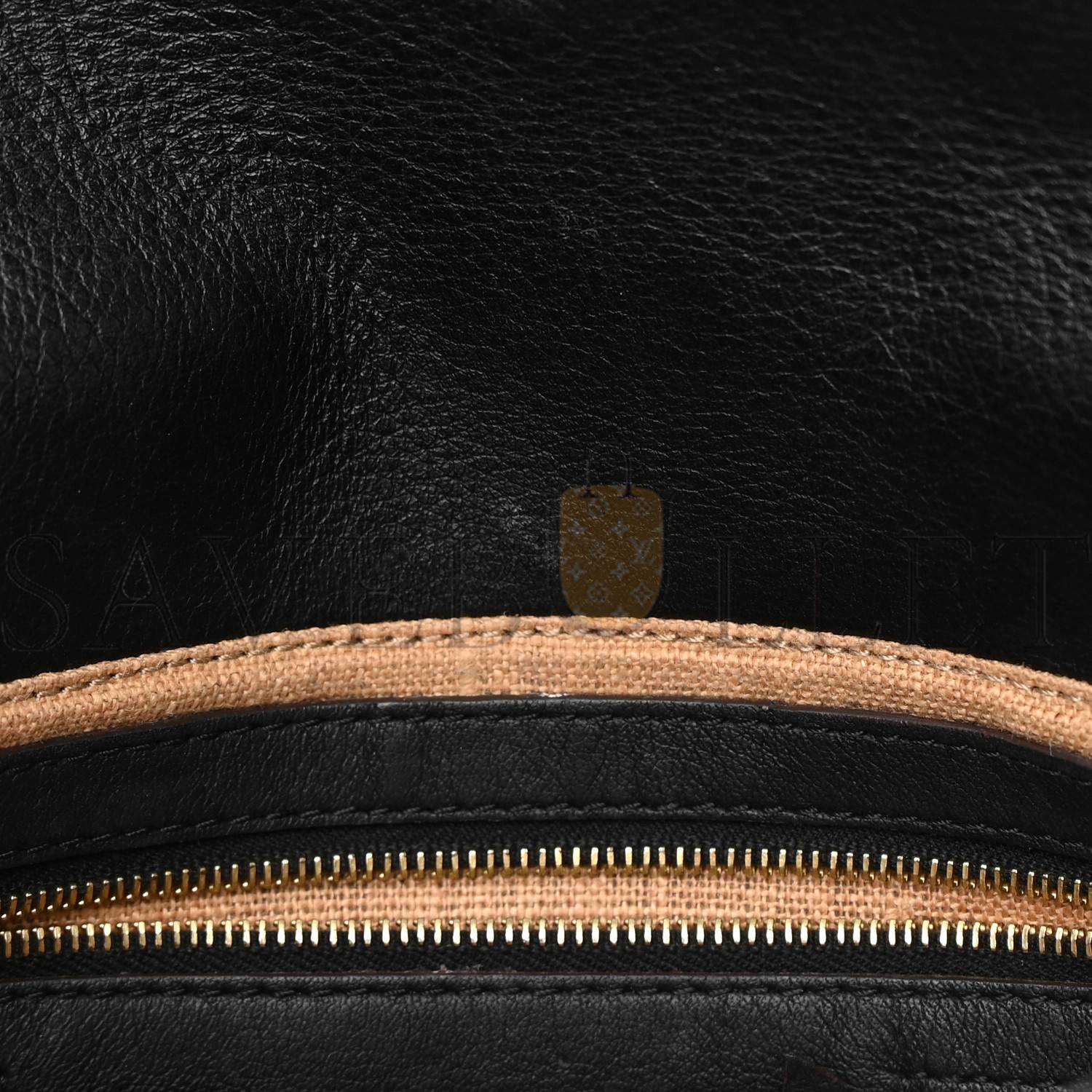 FENDI VITELLO FLAMINGO ENAMEL BAGUETTE BLACK (27*15*4cm)