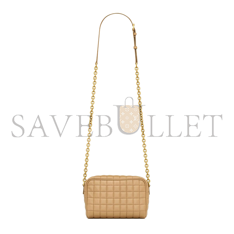 YSL CASSANDRE MATELASSÉ CARRÉ CAMERA BAG IN LAMBSKIN 764809AABVP2357 (19.5*14*4cm)