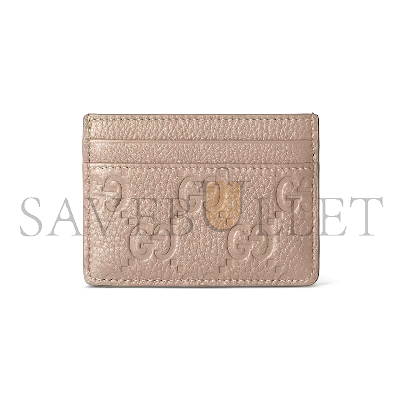 GUCCI GG EMBLEM CARD CASE 815883AAEEM1523 (10*7cm)